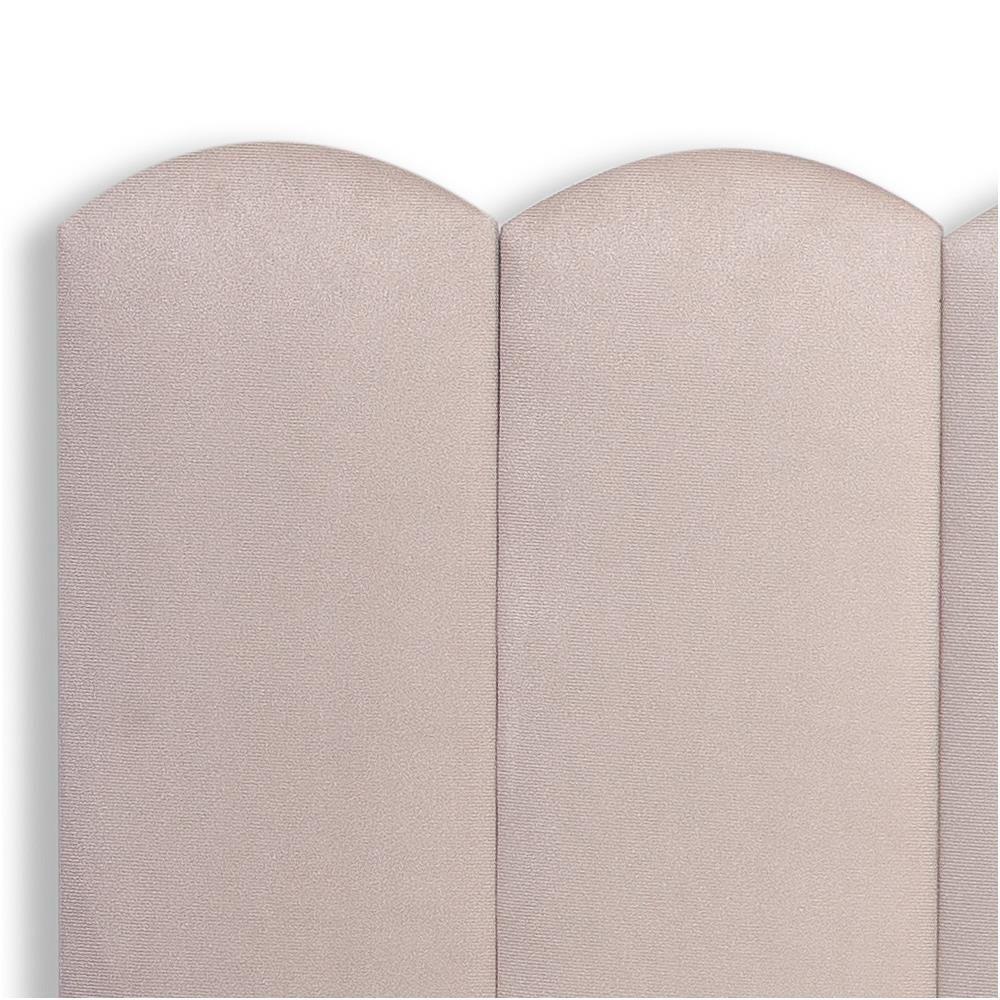 Cabeceira Queen Kit 8 Placas Modelo Nuvem - Suede Creme / Off White - 3