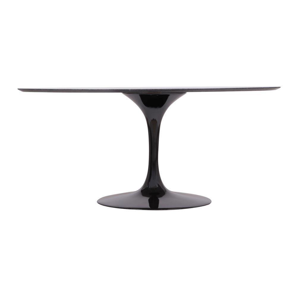 Mesa Saarinen Oval São Gabriel 198x122cm - Base Preta - 2