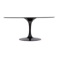 Mesa Saarinen Oval São Gabriel 198x122cm - Base Preta