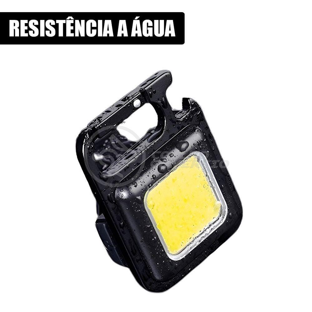 Lanterna De Bolso Multifuncional Led Com Abridor De Garrafas Mosquetão Suporte Traseiro Recarregável - 3