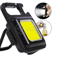 Lanterna De Bolso Multifuncional Led Com Abridor De Garrafas Mosquetão Suporte Traseiro Recarregável - 2