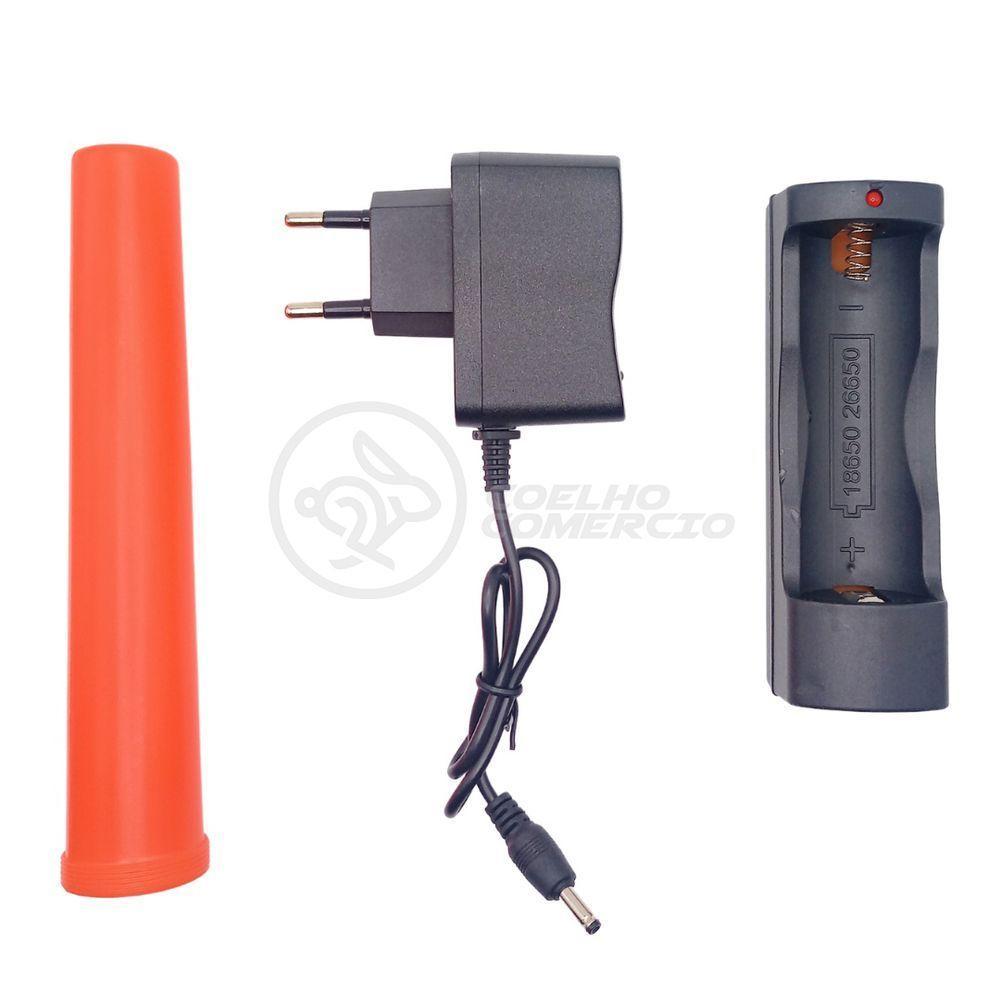 Lanterna Led Militar X900 Com Bateria Recarregável Foco De Luz Ajustável Com Sinalizador Incluso - 5