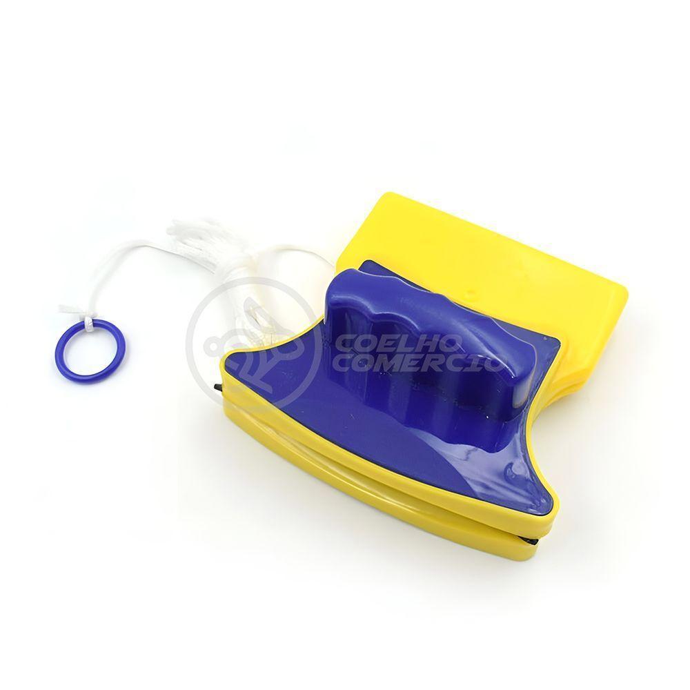 Limpador Magnético De Vidro E Janela Duplo Lado Imã Super Resistente Limpa Dentro E Fora - Amarelo - 1