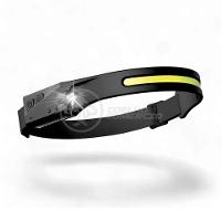 Lanterna De Cabeça Led Recarregável Lt-391 Ajustável Com Sensor De Movimento Liga Desliga - Preto - 1