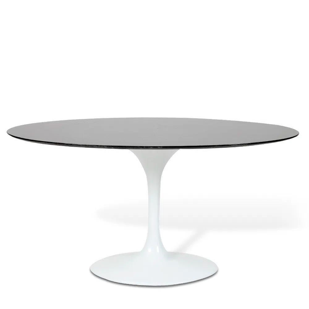Mesa Saarinen Oval São Gabriel 180x100cm - Base Branca - 3