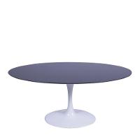 Mesa Saarinen Oval São Gabriel 180x100cm - Base Branca - 1