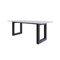 Mesa De Jantar Bronx R 200x90x77cm Brmj9200r Branco Tx - Est.preta Branco Tx/est.preta - 1