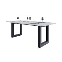 Mesa De Jantar Bronx R 200x90x77cm Brmj9200r Branco Tx - Est.preta Branco Tx/est.preta - 5
