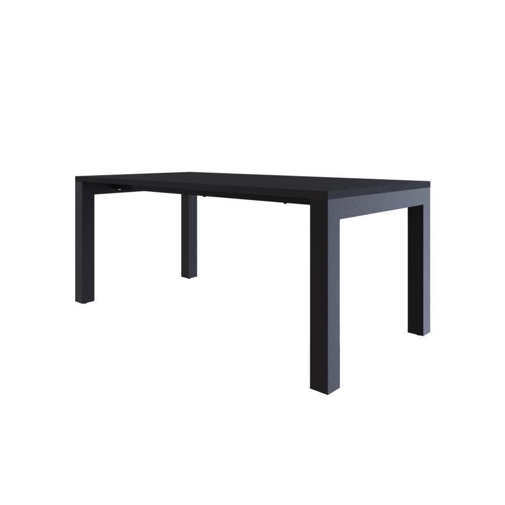 Mesa De Jantar Bronx U 180x90x77cm Brmj9180u Preto Tx - Est.preta Preto Tx/est.preta - 1