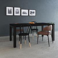 Mesa De Jantar Bronx U 180x90x77cm Brmj9180u Preto Tx - Est.preta Preto Tx/est.preta - 2