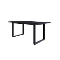 Mesa De Jantar Queens R 180x90x77cm Qemj9180r Preto Tx - Est.preta Preto Tx/est.preta - 1