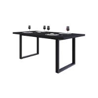 Mesa De Jantar Queens R 180x90x77cm Qemj9180r Preto Tx - Est.preta Preto Tx/est.preta - 5