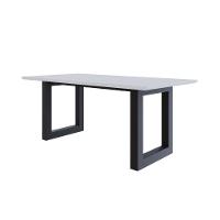 Mesa De Jantar Bronx Rg2 180x90x77cm Brmj9180rg2 Branco Tx - Est.preta Branco Tx/est.preta - 1