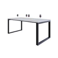 Mesa De Jantar Queens 180x90x77cm Qemj9180 Branco Tx - Est.preta Branco Tx/est.preta - 5