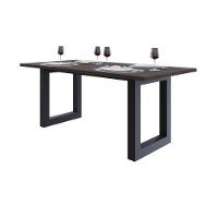 Mesa De Jantar Bronx R 180x90x77cm Brmj9180r Terracota - Est.preta Terracota/est.preta - 5