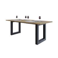 Mesa De Jantar Bronx R 200x90x77cm Brmj9200r Vermont Oak - Est.preta Vermont Oak/est.preta - 5