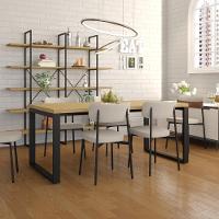 Mesa De Jantar Queens 180x90x77cm Qemj9180 Vermont Oak - Est.preta Vermont Oak/est.preta - 2