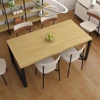 Mesa De Jantar Queens 180x90x77cm Qemj9180 Vermont Oak - Est.preta Vermont Oak/est.preta