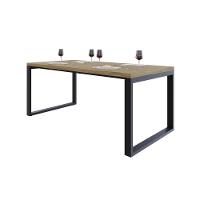 Mesa De Jantar Queens 180x90x77cm Qemj9180 Vermont Oak - Est.preta Vermont Oak/est.preta - 5