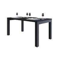Mesa De Jantar Bronx U 160x90x77cm Brmj9160u Preto Tx - Est.preta Preto Tx/est.preta - 5