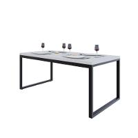 Mesa De Jantar Yon 180 X 90 X 76 Cm Branco Tx/est.preta Branco Tx/est.preta - 5