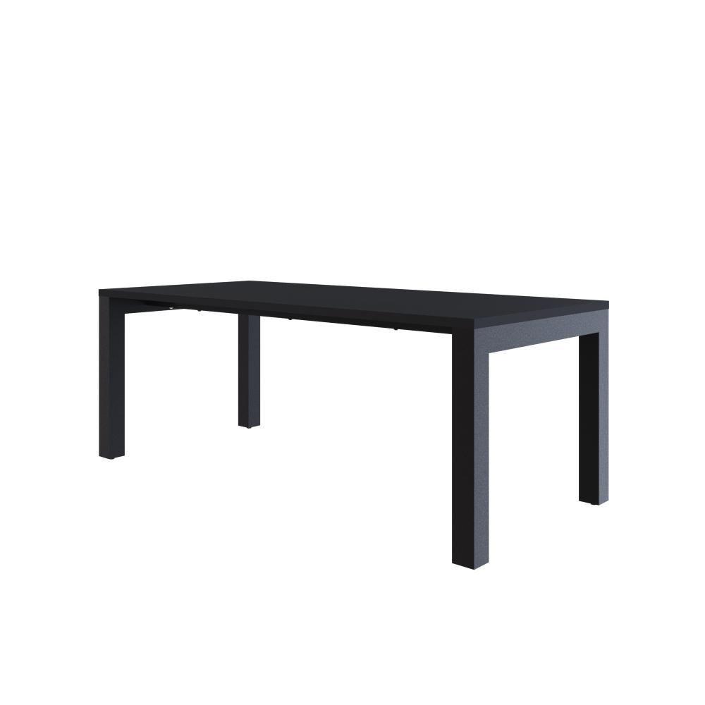 Mesa De Jantar Bronx U 200x90x77cm Brmj9200u Preto Tx - Est.preta Preto Tx/est.preta - 1