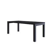 Mesa De Jantar Bronx U 200x90x77cm Brmj9200u Preto Tx - Est.preta Preto Tx/est.preta - 1