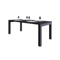 Mesa De Jantar Bronx U 200x90x77cm Brmj9200u Preto Tx - Est.preta Preto Tx/est.preta - 5
