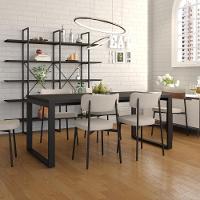 Mesa De Jantar Queens 180x90x77cm Qemj9180 Preto Tx - Est.preta Preto Tx/est.preta - 2