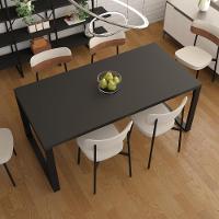 Mesa De Jantar Queens 180x90x77cm Qemj9180 Preto Tx - Est.preta Preto Tx/est.preta