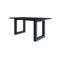 Mesa De Jantar Bronx R 160x90x77cm Brmj9160r Preto Tx - Est.preta Preto Tx/est.preta - 1