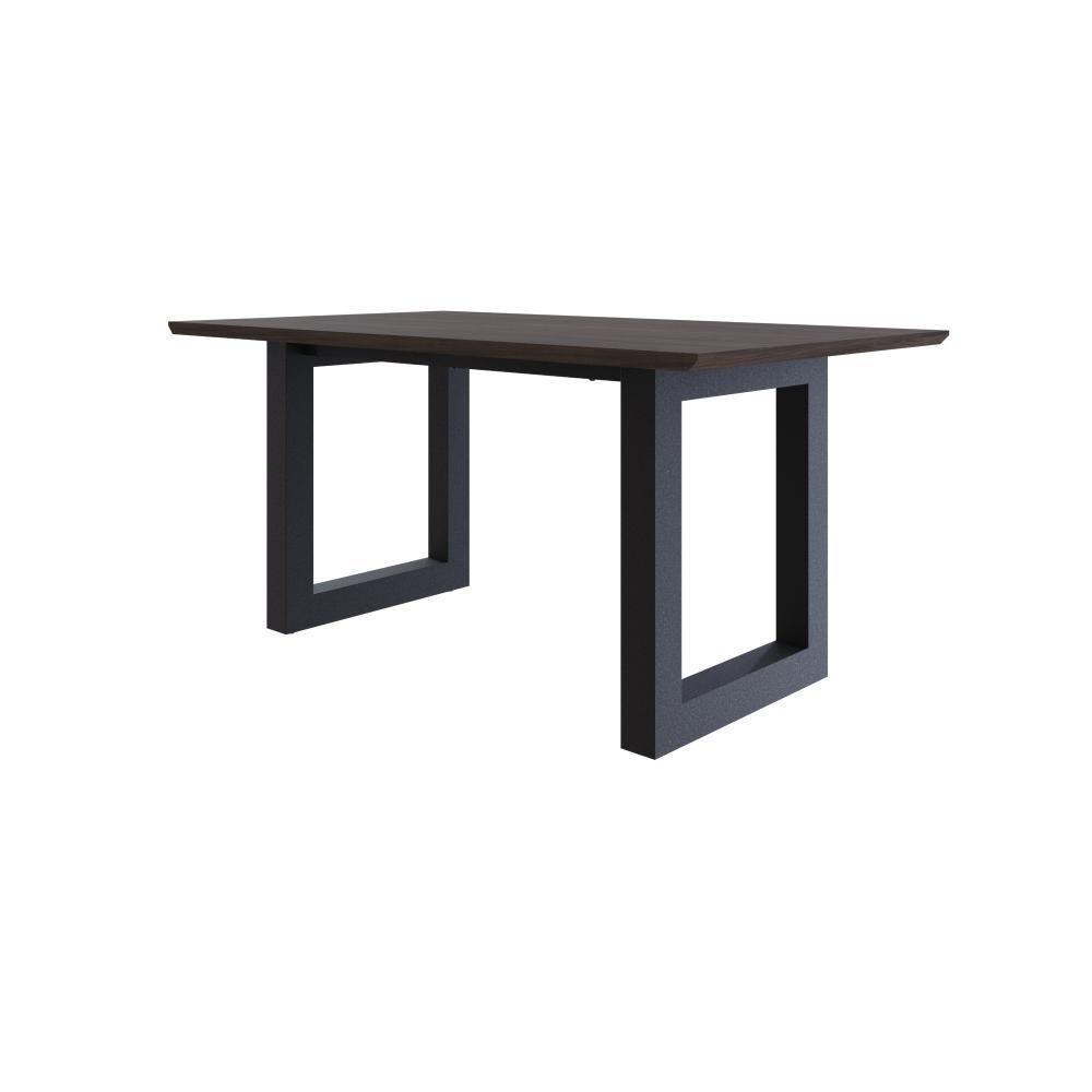 Mesa De Jantar Bronx Rg2 160x90x77cm Brmj9160rg2 Terracota - Est.preta Terracota/est.preta - 1