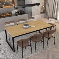 Mesa De Jantar Yon 200 X 90 X 76 Cm Vermont Oak/est.preta Vermont Oak/est.preta