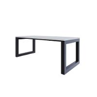 Mesa De Jantar Bronx 200x90x77cm Brmj9200 Branco Tx - Est.preta Branco Tx/est.preta - 1