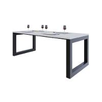 Mesa De Jantar Bronx 200x90x77cm Brmj9200 Branco Tx - Est.preta Branco Tx/est.preta - 5