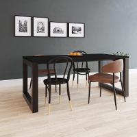 Mesa De Jantar Bronx 180x90x77cm Brmj9180 Preto Tx - Est.preta Preto Tx/est.preta - 2