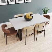 Mesa De Jantar Bronx R 160x90x77cm Brmj9160r Branco Tx - Est.preta Branco Tx/est.preta