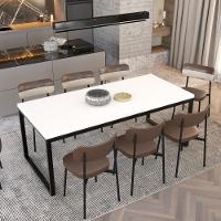 Mesa De Jantar Yon 200 X 90 X 76 Cm Branco Tx/est.preta Branco Tx/est.preta