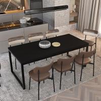 Mesa De Jantar Yon 200 X 90 X 76 Cm Preto Tx/est.preta Preto Tx/est.preta
