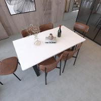 Mesa De Jantar Queens Rg2 160x90x77cm Qemj9160rg2 Branco Tx - Est.preta Branco Tx/est.preta