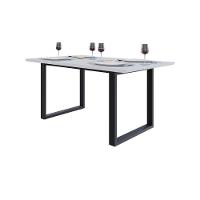 Mesa De Jantar Queens Rg2 160x90x77cm Qemj9160rg2 Branco Tx - Est.preta Branco Tx/est.preta - 5