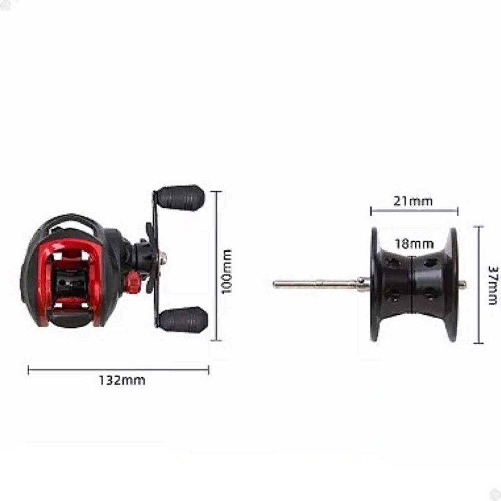 Carretilha Anti Cabeleira 19 Rolamento Freio Magnético 7:2:1 - 2