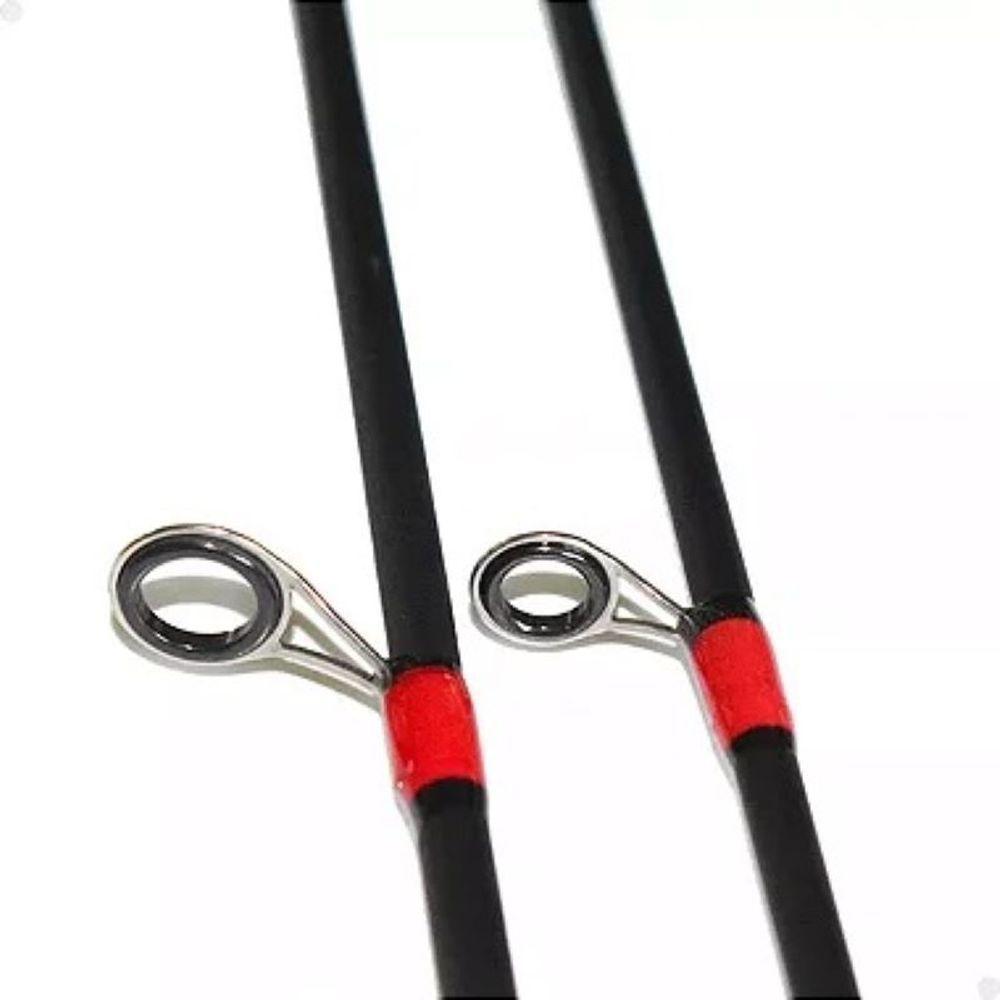 Carretilha Anti Cabeleira 19 Rolamentos E Vara Carbono 1,80m - 4