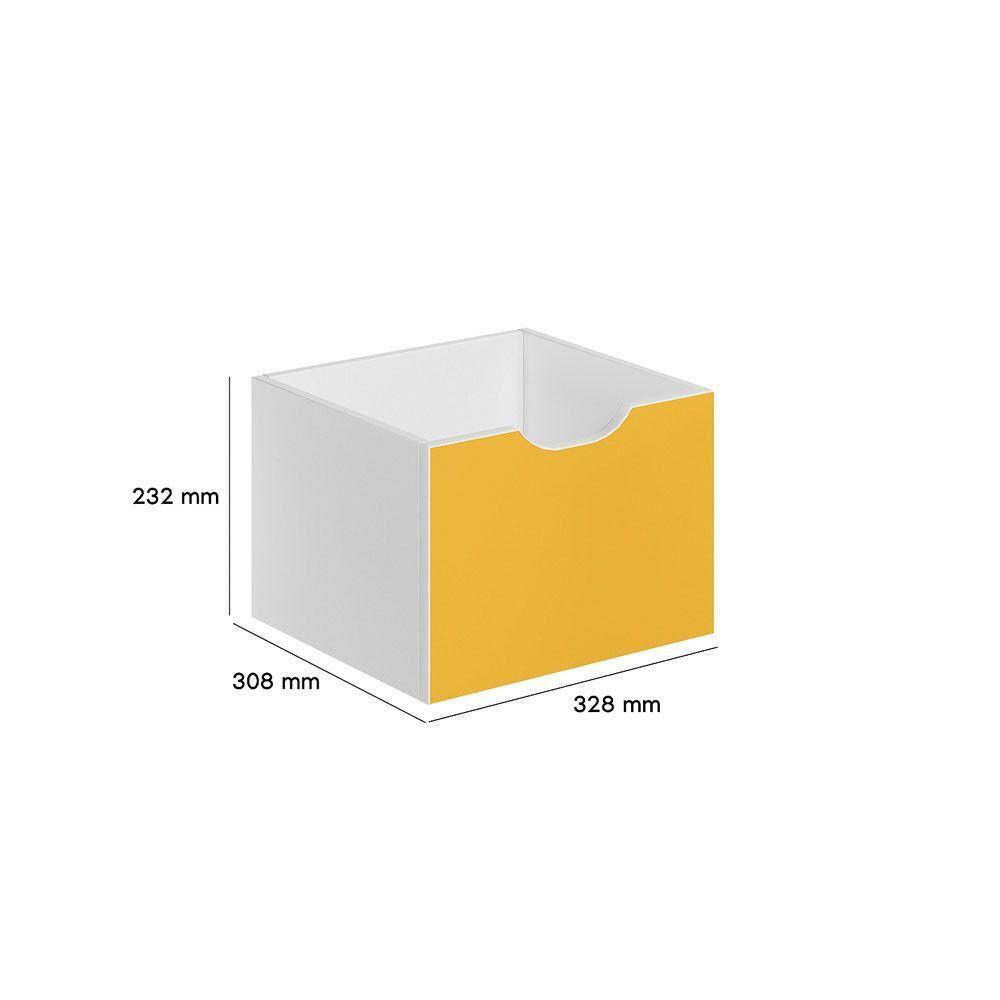 Kit Com 3 Gavetas Organizadoras 1479 Qmovi Laranja Amarelo E Vermelho - 5