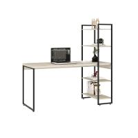 Mesa C/estante Alta 150x64x147cm C/04 Prateleiras Snow / Est.preta - 5