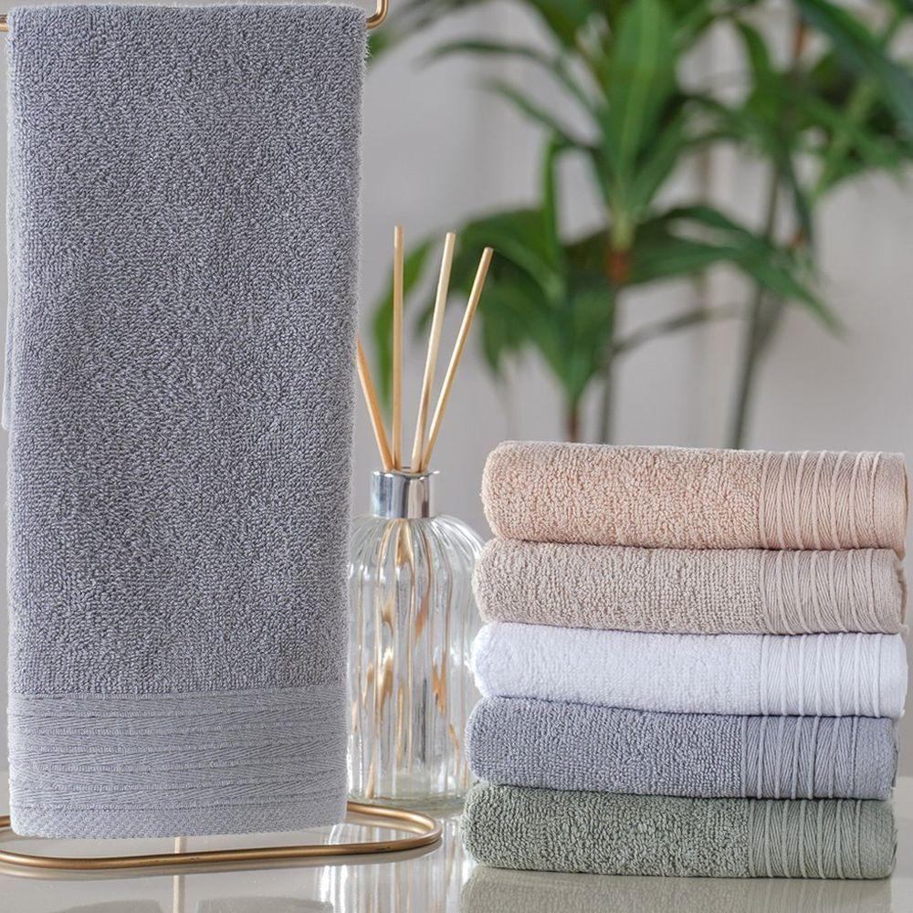 Kit 2 Toalha De Lavabo Glamour 100% Algodão 30x50cm Zinco - 4