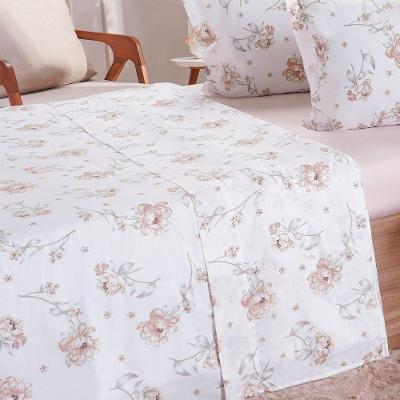 Jogo De Cama Casal 200 Fios Estampado 4 Pçs 140x190x35 Lyrical