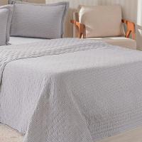 Kit Colcha Queen Santorini New 240x260cm Platina