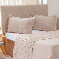 Kit Colcha Casal Santorini New 220x240cm Biscuit - 2