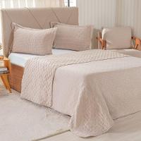 Kit Colcha Queen Santorini New 240x260cm Biscuit - 1